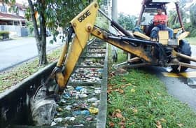 Longkang Tersumbat, Kerja-Kerja Pembersihan Sentiasa Dijalankan