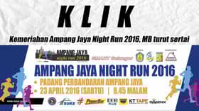 Kemeriahan Ampang Jaya Night Run 2016, MB turut sertai