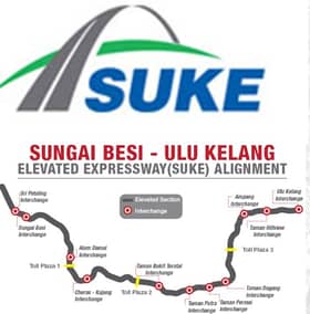 Lebuhraya SUKE dan DASH - Siap 30 peratus, jangka siap menjelang 2020