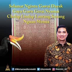 MB extends Gawai Day wishes to Sarawakians