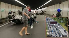 Trafik sesak susulan kemalangan dalam Terowong Menora