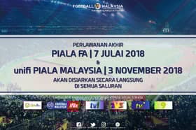 Final Piala FA 7 Julai, Unifi Piala Malaysia 3 November