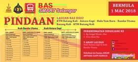 Bas Smart Selangor laluan Batang Kali dipinda