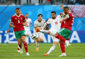Gol sendiri Aziz Boulhaddouz beri Iran tiga mata