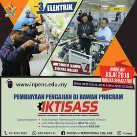 Biasiswa IKTISASS ke INPENS