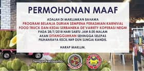 Koperasi NEGM & KOHIJRAH tangguh program belanja durian