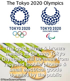 Tokyo 2020: Pingat diperbuat daripada sisa kitar semula