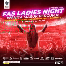 Tiket percuma sempena FAS Ladies Night, hargai penyokong wanita