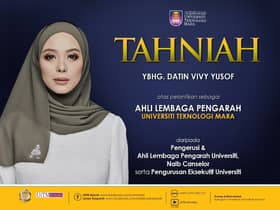 Vivy Yusof dilantik Ahli Lembaga Pengarah UiTM