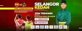 Penyokong Selangor, Kedah dijemput terawih bersama RMS