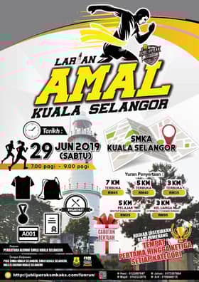 Berlari sambil nikmati panorama kampung, sawah bendang