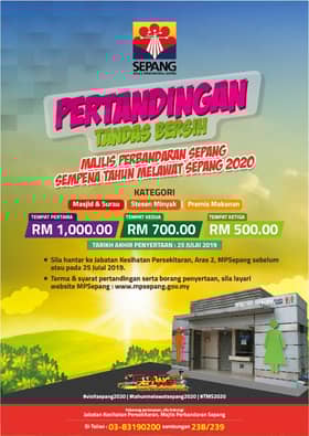 MPSepang anjur pertandingan tandas bersih