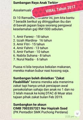 Kisah tujuh beradik ditinggal ibu 'WhatsApp' lama