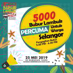 Kerajaan Negeri edar 5,000 bubur lambuk esok