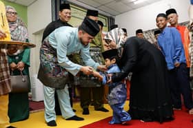 RMS serah bantuan, ceria Aidilfitri anak yatim