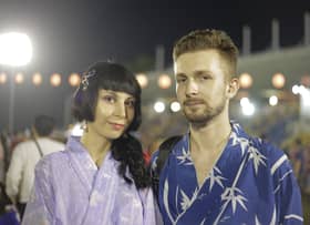 Bon Odori tambat hati pasangan Rusia