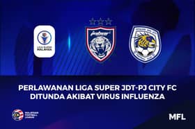 Perlawanan JDT-PJ City FC ditunda akibat virus influenza