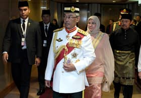 Agong, Permaisuri saksi pertabalan Maharaja Naruhito