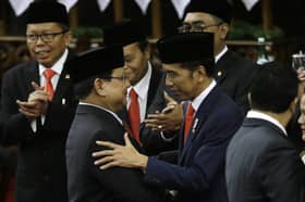 Musuh ketat politik Jokowi, Prabowo jadi menteri kabinet