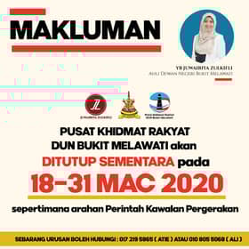 Pejabat ADN ditutup patuhi Perintah Kawalan Pergerakan