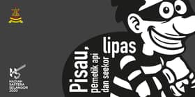 Pisau, pemetik api dan seekor lipas