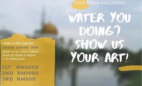 Buat komik kesedaran pelihara sungai, RM4,500 menanti pemenang