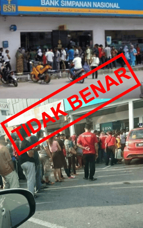 Tiada situasi orang awam serbu BSN keluarkan duit bantuan