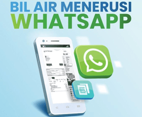 Dapatkan bil air menerusi WhatsApp - Air Selangor
