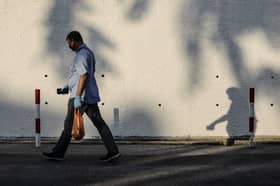 Klang river polluted with discarded gloves, masks