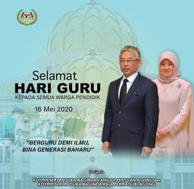 Agong, Raja Permaisuri zahir ucapan Selamat Hari Guru