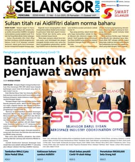 SelangorKini 21 Mei - 3 Jun 2020