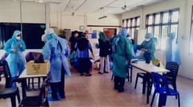 Penghuni, kakitangan Rumah Seri Kenangan Kemumin buat saringan Covid-19