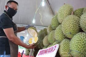 40 tan durian segar Malaysia habis terjual kurang 24 jam di China