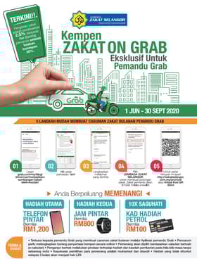 Kempen Zakat On Grab galak pemandu mencarum