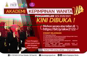 Wanita dipelawa sertai akademi kepimpinan sesi 2020/2021
