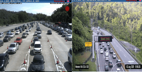 Aliran trafik beberapa lebuh raya utama perlahan