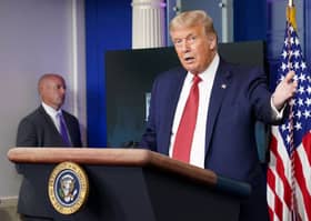 Trump temporarily escorted out of coronavirus briefing due to shooting outside White House