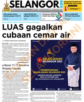 SelangorKini 29 Oktober - 4 November 2020