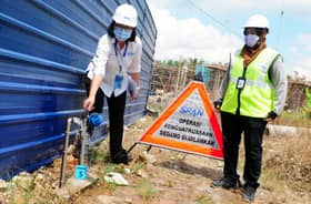 Span raids construction site over suspected water theft