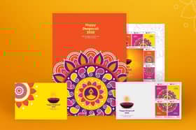 Pos Malaysia issues stamp collection featuring Kolam-inspired designs