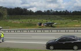 Light aircraft makes emergency landing on plus highway, pilots in 'stable condition'