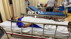 Anggota polis cedera khemah sekatan jalan raya runtuh