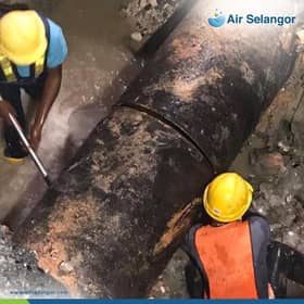 Baik pulih paip pecah di Klang selesai, 12 kawasan terima bekalan air
