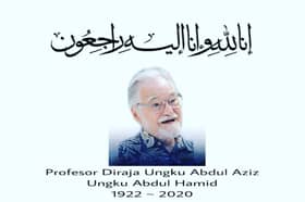 Sultan of Selangor, Tengku Permaisuri express condolences to Ungku Abdul Aziz's family