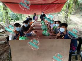 Ranau police set up tent atop hill to facilitate PdPR sessions