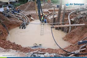 Kerja baiki paip pecah Jalan Sering siap 38 peratus