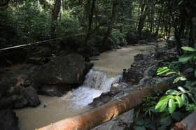 Kerja pembinaan lebuh raya punca Sungai Klang keruh