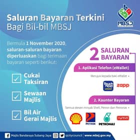Bayar bil MBSJ guna e-dompet di stesen minyak