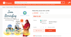 Kempen sedekah Yide di Shopee cecah RM2,000