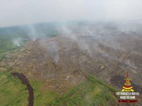 Maritim guna bom air padam kebakaran Hutan Simpan Kuala Langat